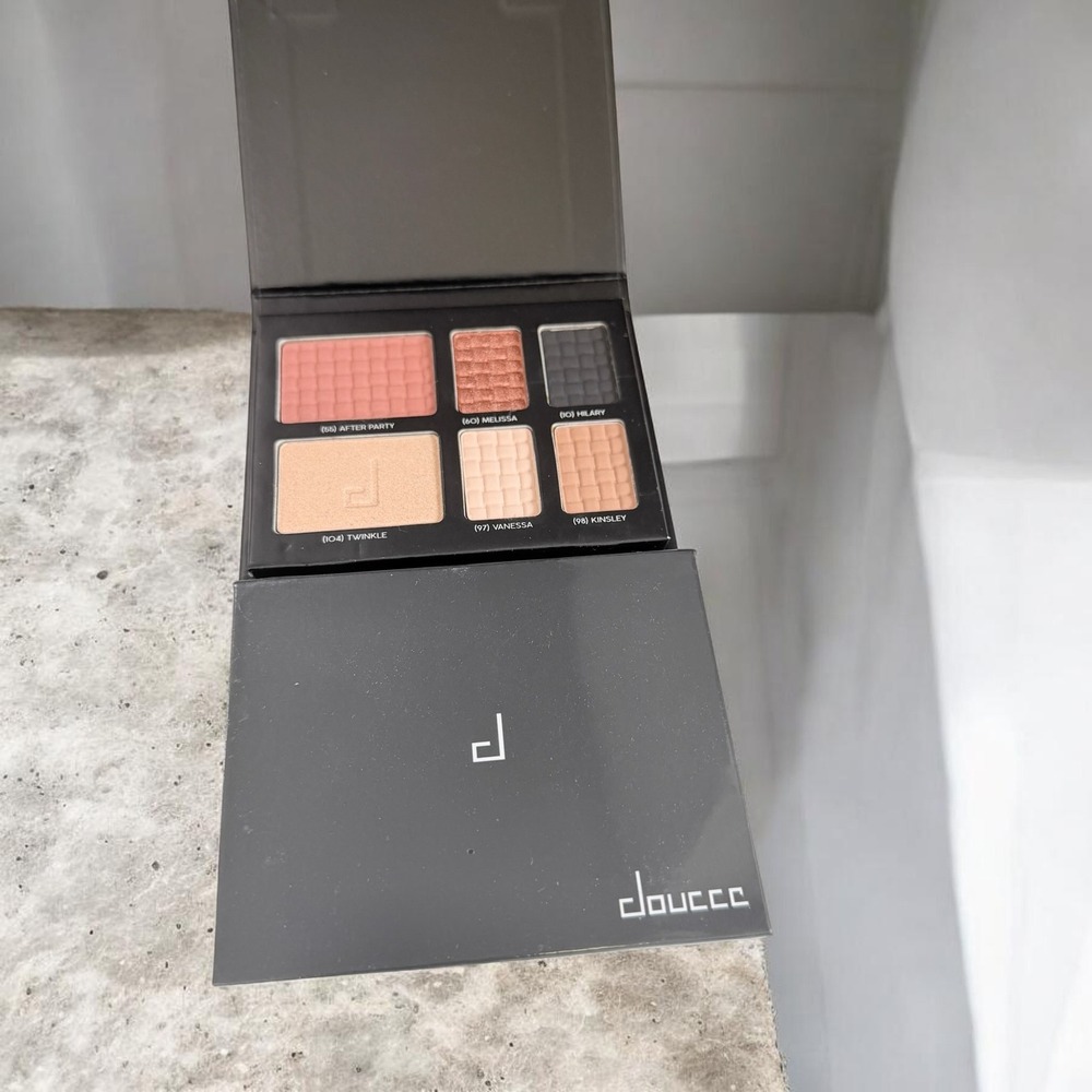 Douce Eyeshadow Palette Neutral Glam Highlight Contour Set Nude Makeup Kit